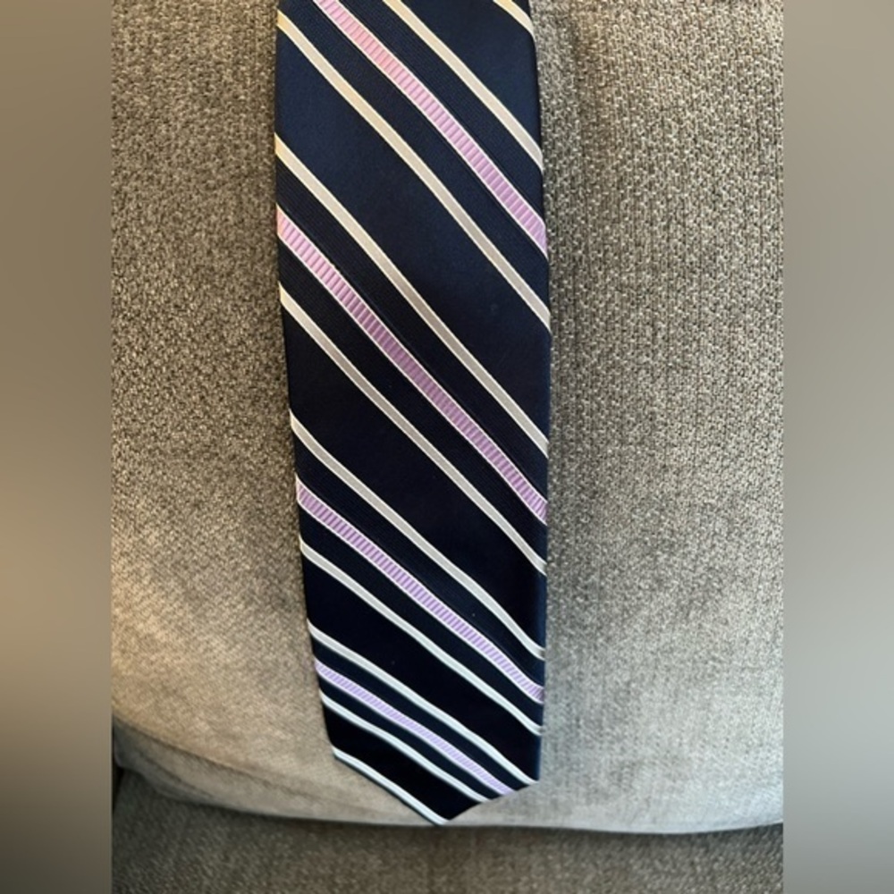 Michael Kors Tie 100% Silk Men's Navy Necktie
